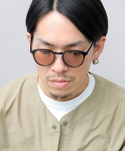 A.M.S.(エーエムエス)の「セルフレーム サングラス ボストンタイプ 鼻パッド付き(サングラス・メンズ・オリーブ/グレー/ブラウン・FREE)」の7枚目の写真