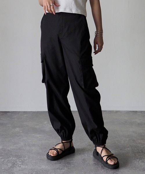 Riberry（リベリー）の「カーゴジョガーパンツ（カーゴパンツ・レディース・ブラック/ベージュ/カーキ/アイボリー/オリーブ・MEDIUM）」の6枚目の写真