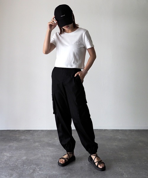 Riberry（リベリー）の「カーゴジョガーパンツ（カーゴパンツ・レディース・ブラック/ベージュ/カーキ/アイボリー/オリーブ・MEDIUM）」の9枚目の写真