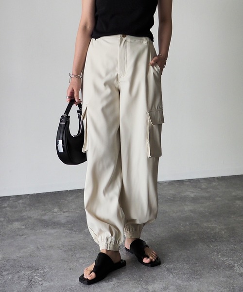 Riberry（リベリー）の「カーゴジョガーパンツ（カーゴパンツ・レディース・ブラック/ベージュ/カーキ/アイボリー/オリーブ・MEDIUM）」の15枚目の写真