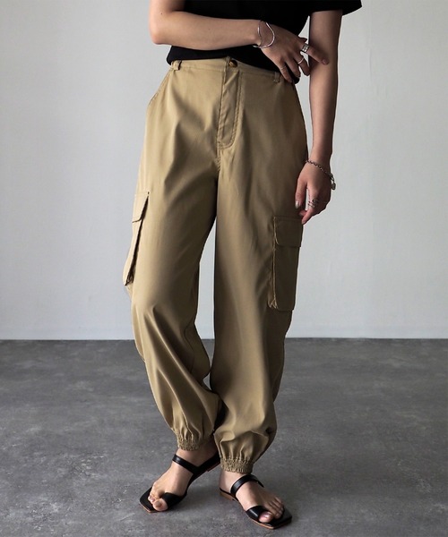 Riberry（リベリー）の「カーゴジョガーパンツ（カーゴパンツ・レディース・ブラック/ベージュ/カーキ/アイボリー/オリーブ・MEDIUM）」の19枚目の写真