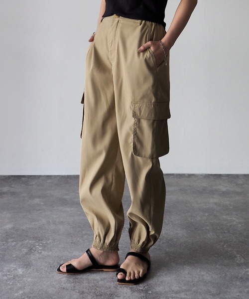 Riberry（リベリー）の「カーゴジョガーパンツ（カーゴパンツ・レディース・ブラック/ベージュ/カーキ/アイボリー/オリーブ・MEDIUM）」の21枚目の写真