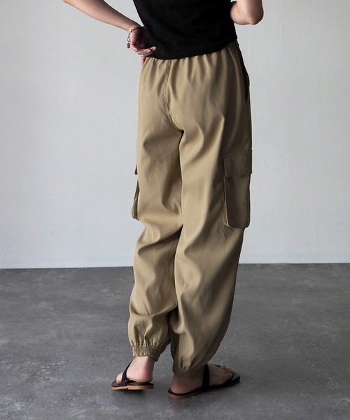 Riberry（リベリー）の「カーゴジョガーパンツ（カーゴパンツ・レディース・ブラック/ベージュ/カーキ/アイボリー/オリーブ・MEDIUM）」の22枚目の写真