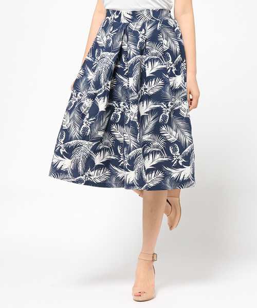 ROSE BUD（ローズバッド）の「(P.P)R3151-566KK PINEAPPLE PANTS（その他パンツ・レディース・アイボリー/ネイビー・ONE SIZE）」の2枚目の写真