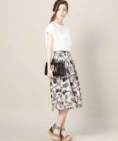 ROSE BUD（ローズバッド）の「(P.P)R3151-566KK PINEAPPLE PANTS（その他パンツ・レディース・アイボリー/ネイビー・ONE SIZE）」の11枚目の写真