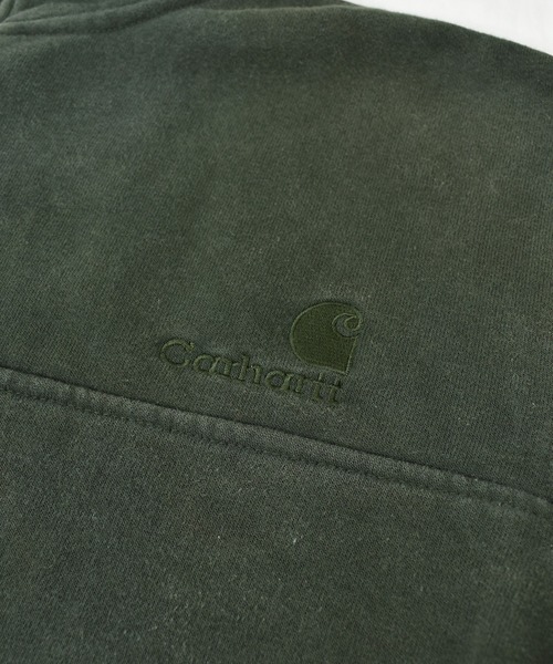 Carhartt(カーハート)の「【ヴィンテージ古着】Carhartt / カーハート ロゴ刺繍 1/4ジップ プルオーバー スウェット(スウェット・メンズ・カーキ・SMALL)」の10枚目の写真