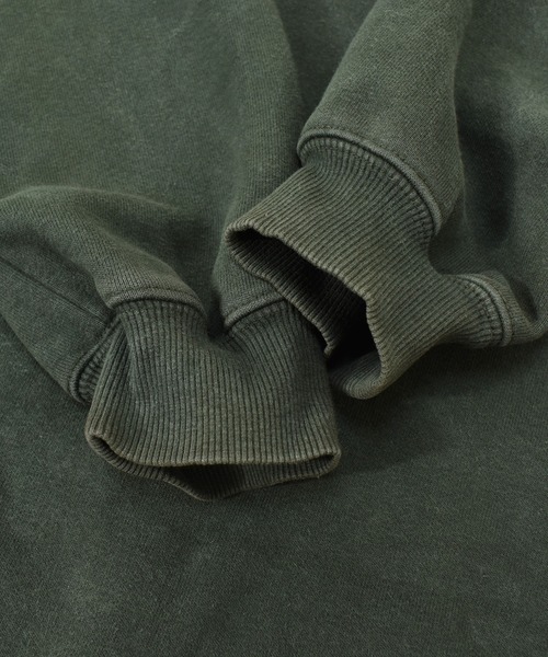 Carhartt(カーハート)の「【ヴィンテージ古着】Carhartt / カーハート ロゴ刺繍 1/4ジップ プルオーバー スウェット(スウェット・メンズ・カーキ・SMALL)」の9枚目の写真