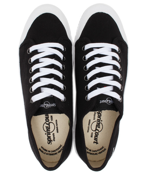 Spring Court（スプリングコート）の「Spring Court　ローカットスニーカー（スニーカー・レディース・ホワイト/ブラック・36/37/38/39）」の5枚目の写真