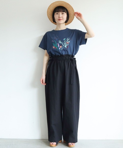 l'atelier du savon リボンでくしゅくしゅ　ドロストつりパンツ l'atelier du savon（アトリエドサボン）の「リボンでくしゅく
