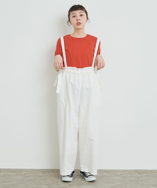 latelier du savon 麻のしぼるリボンパンツ l'atelier du savon（アトリエドサボン）の「リボンでくしゅくしゅ