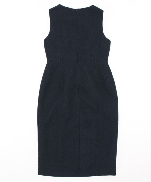 STRAWBERRY-FIELDS（ストロベリーフィールズ）の「ブークレーツィード　ワンピース（ワンピース・レディース・ネイビー/オフホワイト/グリーン・2）」の10枚目の写真