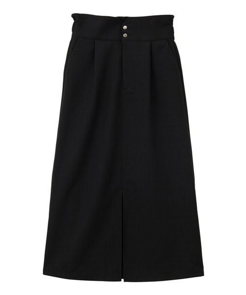 GeeRA(ジーラ)の「リネンタッチハイウエストタイトスカート(スカート・レディース・オフホワイト/ブラック・LARGE/MEDIUM)」の14枚目の写真
