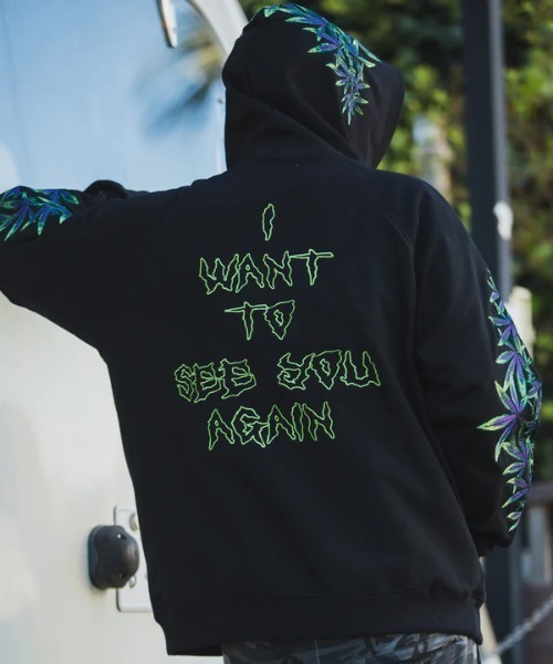 ROYAL FLASH（ロイヤルフラッシュ）の「MAYO/メイヨー/MAYO Devil Skull Embroidery Hoodie（パーカー・メンズ・グリーン/ブラック・L/XL/M）」の9枚目の写真