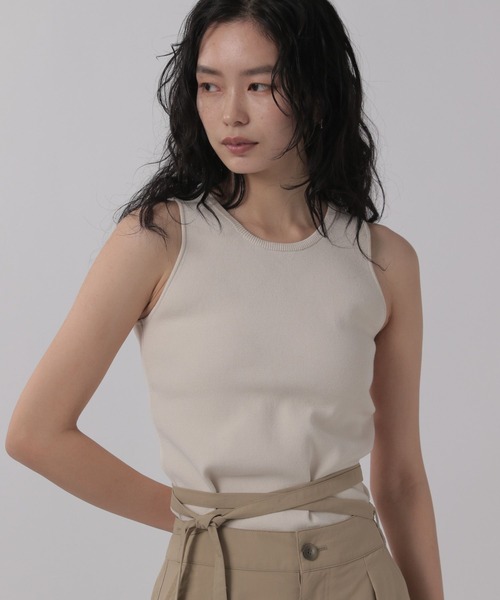 OFAKIND(オフアカインド)の「OFAKIND / リブ2WAYタンク(タンクトップ・レディース・ブラック/オフホワイト・1/0)」の15枚目の写真
