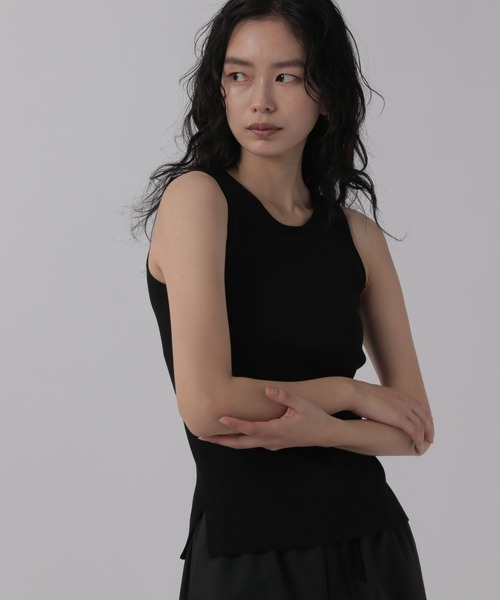 OFAKIND(オフアカインド)の「OFAKIND / リブ2WAYタンク(タンクトップ・レディース・ブラック/オフホワイト・1/0)」の18枚目の写真