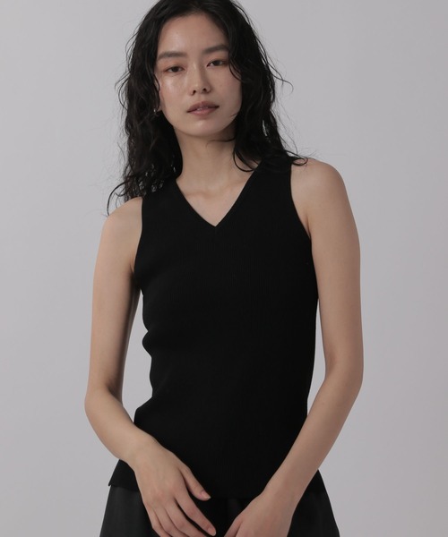 OFAKIND(オフアカインド)の「OFAKIND / リブ2WAYタンク(タンクトップ・レディース・ブラック/オフホワイト・1/0)」の19枚目の写真