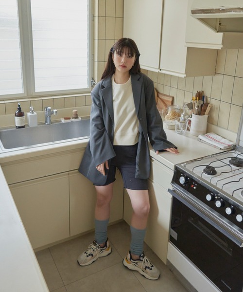 GIUNON（ジウノン）の「slit cuffs sweatshirts / スリットカフススウェット（スウェット・レディース・アイボリー/グレー/ブラック・FREE）」の18枚目の写真