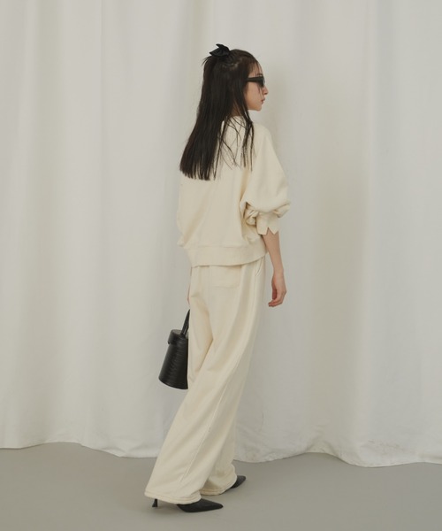 GIUNON（ジウノン）の「slit cuffs sweatshirts / スリットカフススウェット（スウェット・レディース・アイボリー/グレー/ブラック・FREE）」の19枚目の写真