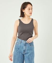 green label relaxing | ランダム リブ タンクトップ -抗菌-(タンクトップ)