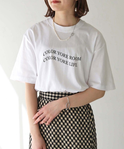 HER CLOSET（ハークローゼット）の「【shemoshelly】WEB限定waveロゴTシャツ（Tシャツ/カットソー・レディース・ブラック/ホワイト・S/M/L）」の12枚目の写真