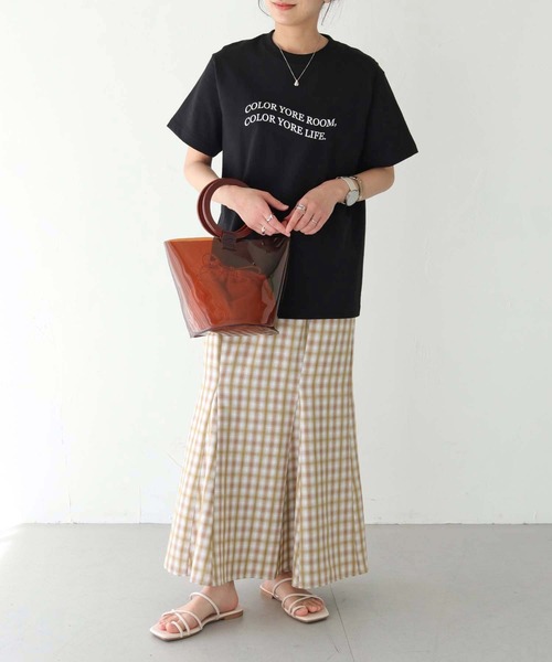 HER CLOSET（ハークローゼット）の「【shemoshelly】WEB限定waveロゴTシャツ（Tシャツ/カットソー・レディース・ブラック/ホワイト・S/M/L）」の14枚目の写真