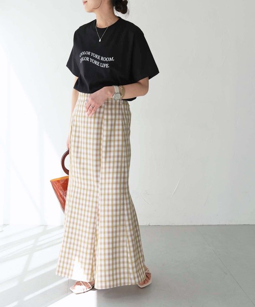 HER CLOSET（ハークローゼット）の「【shemoshelly】WEB限定waveロゴTシャツ（Tシャツ/カットソー・レディース・ブラック/ホワイト・S/M/L）」の17枚目の写真