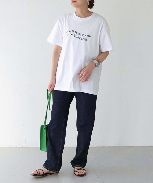 HER CLOSET（ハークローゼット）の「【shemoshelly】WEB限定waveロゴTシャツ（Tシャツ/カットソー・レディース・ブラック/ホワイト・S/M/L）」の18枚目の写真