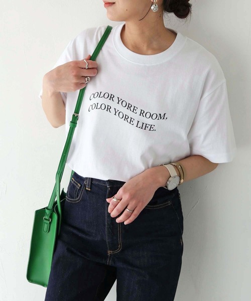 HER CLOSET（ハークローゼット）の「【shemoshelly】WEB限定waveロゴTシャツ（Tシャツ/カットソー・レディース・ブラック/ホワイト・S/M/L）」の21枚目の写真