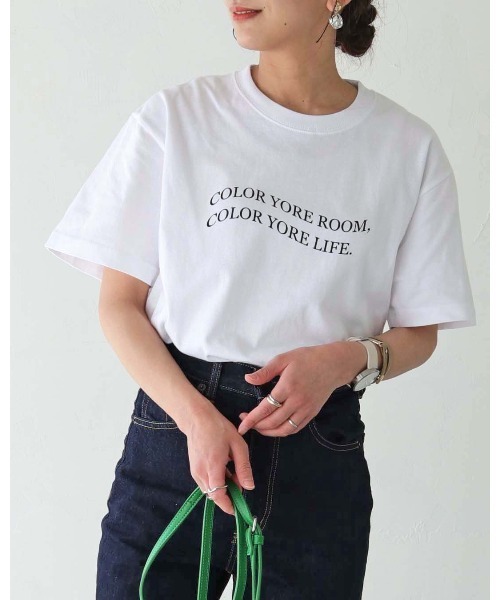 HER CLOSET（ハークローゼット）の「【shemoshelly】WEB限定waveロゴTシャツ（Tシャツ/カットソー・レディース・ブラック/ホワイト・S/M/L）」の13枚目の写真