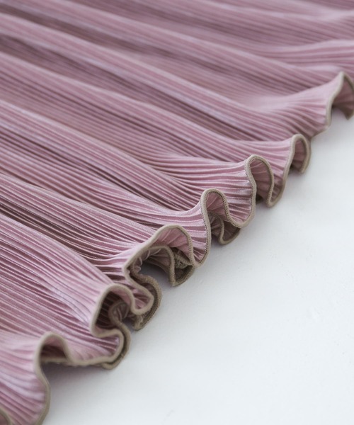 osharewalker（オシャレウォーカー）の「『メローデザインティアードプリーツスカート』（スカート・レディース・ピンク/ブラック・FREE）」の15枚目の写真