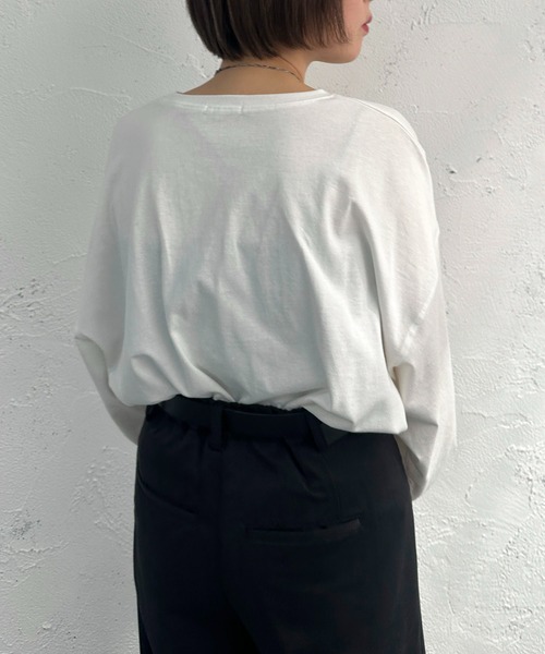 apres jour mignon（アプレジュールミニョン）の「ロックロンT【ZOZOTOWN限定アイテム】（Tシャツ/カットソー・レディース・ナチュラル/ブラック系その他/ブラック/オフホワイト/ホワイト系その他/ネイビー/ダークグリーン・フリー/X-LARGE）」の16枚目の写真