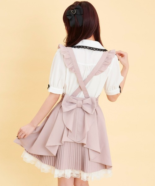 Secret Honey(シークレットハニー)の「バッスルプリーツスカート(スカート・レディース・ピンク/ブラック・MEDIUM)」の13枚目の写真