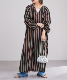 CIAOPANIC TYPY | ストライプ袖ギャザーワンピース(ワンピース)