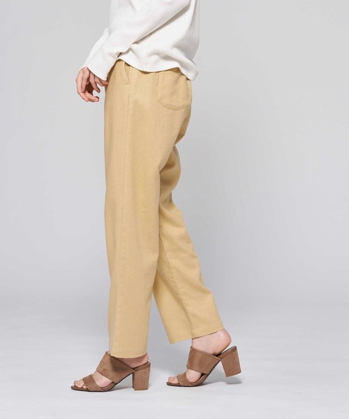 HONEYSUCKLE ROSE（ハニーサックルローズ）の「【HONEYSUCKLE ROSE】サラサラリネン混イージーパンツ（その他パンツ・レディース・ブラック/グリーン/ネイビー/キナリ/イエロー・L/S/M）」の20枚目の写真