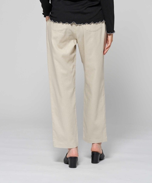 HONEYSUCKLE ROSE（ハニーサックルローズ）の「【HONEYSUCKLE ROSE】サラサラリネン混イージーパンツ（その他パンツ・レディース・ブラック/グリーン/ネイビー/キナリ/イエロー・L/S/M）」の13枚目の写真