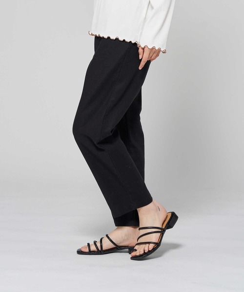 HONEYSUCKLE ROSE（ハニーサックルローズ）の「【HONEYSUCKLE ROSE】サラサラリネン混イージーパンツ（その他パンツ・レディース・ブラック/グリーン/ネイビー/キナリ/イエロー・L/S/M）」の14枚目の写真