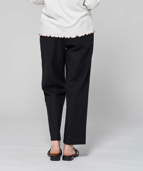 HONEYSUCKLE ROSE（ハニーサックルローズ）の「【HONEYSUCKLE ROSE】サラサラリネン混イージーパンツ（その他パンツ・レディース・ブラック/グリーン/ネイビー/キナリ/イエロー・L/S/M）」の15枚目の写真