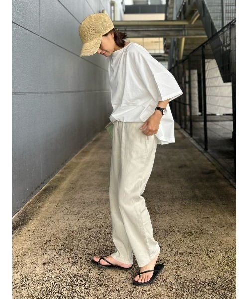 HONEYSUCKLE ROSE】サラサラリネン混イージーパンツ（その他