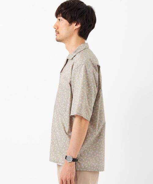 green label relaxing（グリーンレーベルリラクシング）の「ミュルーズ オープンカラー シャツ（シャツ/ブラウス・メンズ・ベージュ/ネイビー/ダークグリーン・S/L/M/XL）」の10枚目の写真