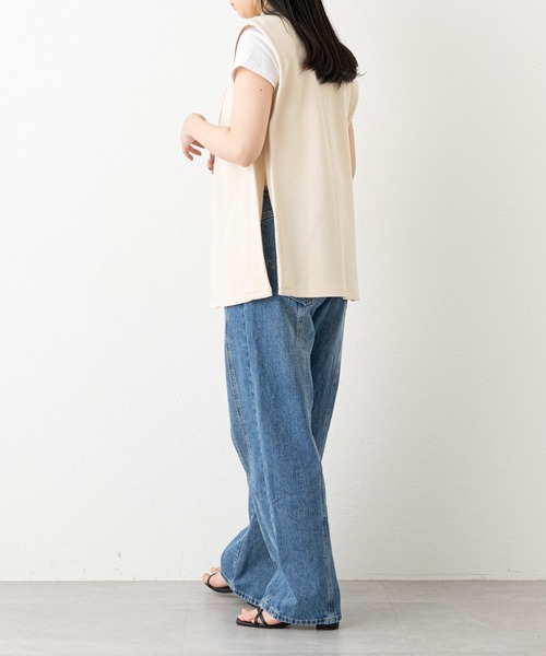 russet（ラシット）の「《qurumu》カノコベスト(KS-076)（ベスト・レディース・ベージュ/ブラック・FREE）」の10枚目の写真