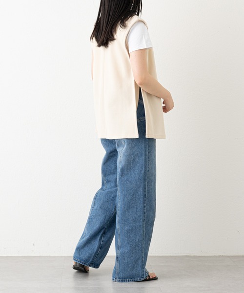 russet（ラシット）の「《qurumu》カノコベスト(KS-076)（ベスト・レディース・ベージュ/ブラック・FREE）」の12枚目の写真
