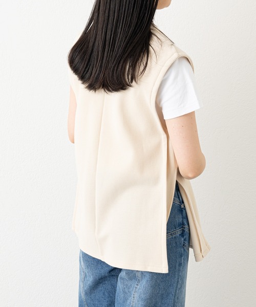 russet（ラシット）の「《qurumu》カノコベスト(KS-076)（ベスト・レディース・ベージュ/ブラック・FREE）」の15枚目の写真