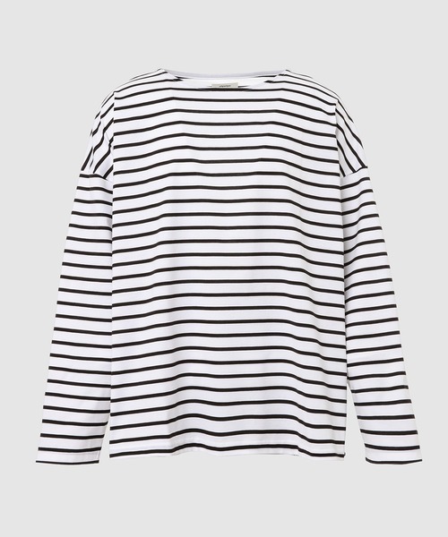 WhoWhat(フーワット)の「5X CUT-SEW <LONG SLEEVE>(Tシャツ/カットソー・メンズ・ホワイト×ブルー/ブラック×ホワイト/ブラック/ホワイト×ブラック/ホワイト・FREE)」の3枚目の写真
