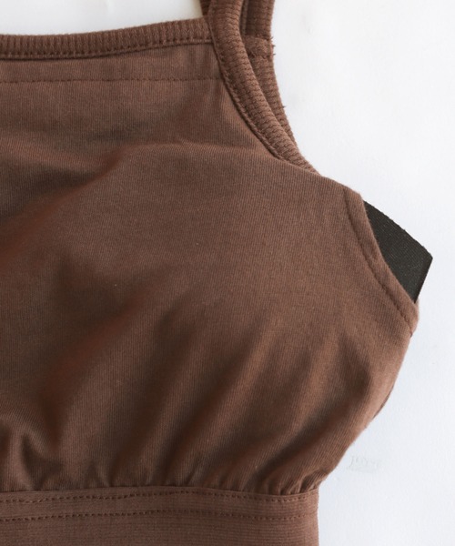 andme（アンドミー）の「【7色展開】カップ付きホルターネック風キャミソール（キャミソール・レディース・キナリ/オレンジ/ブラウン/ブラック/ブルー/ピンク/ベージュ・FREE）」の14枚目の写真