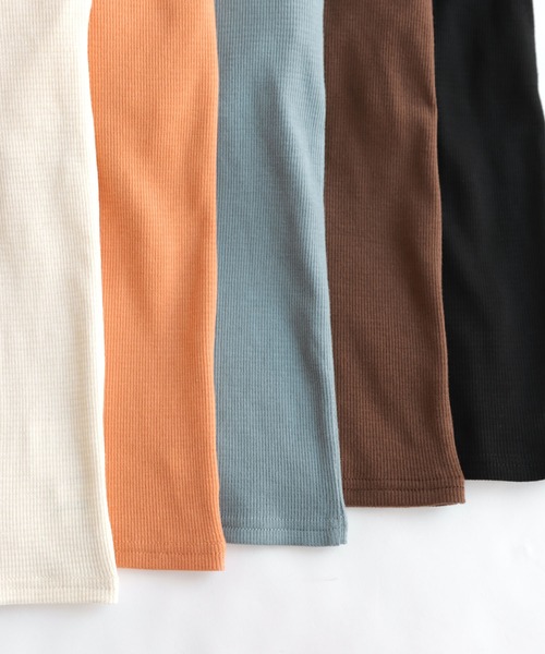 andme（アンドミー）の「【7色展開】カップ付きホルターネック風キャミソール（キャミソール・レディース・キナリ/オレンジ/ブラウン/ブラック/ブルー/ピンク/ベージュ・FREE）」の8枚目の写真