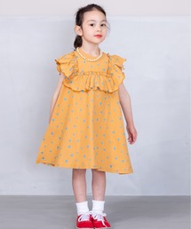 スクエアフリルワンピース(90~150cm)