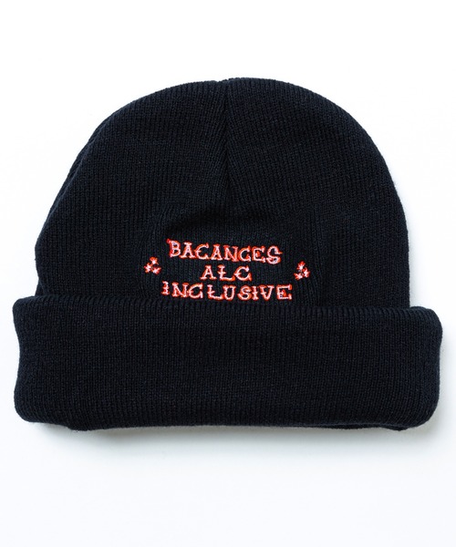 AlexanderLeeChang（アレキサンダーリーチャン）の「AlexanderLeeChang アレキサンダーリーチャン / BLC KNIT CAP ALEX LOGO ロゴ刺繍ニットキャップ ビーニー / BC052317（ニットキャップ/ビーニー・メンズ・ネイビー/オレンジ・FREE）」の8枚目の写真