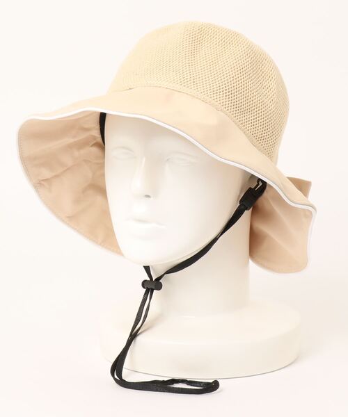 aimoha（アイモハ）の「紫外線対策 バックリボンハット (SS)（ハット・レディース・ブラック/オフホワイト/ベージュ/イエロー/オレンジ・FREE）」の9枚目の写真