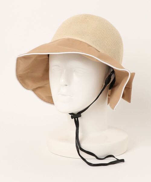 aimoha（アイモハ）の「紫外線対策 バックリボンハット (SS)（ハット・レディース・ブラック/オフホワイト/ベージュ/イエロー/オレンジ・FREE）」の11枚目の写真