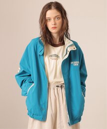 2WAYスタンドカラーナイロンブルゾン/ユニセックス可